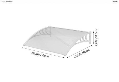 100 60cm door awning outdoor - awning,