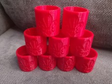 9x UK Scouting Plastic RED