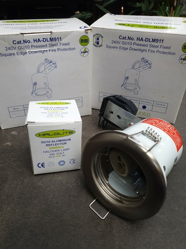 Satin nickel gu10 fire - satin, rated