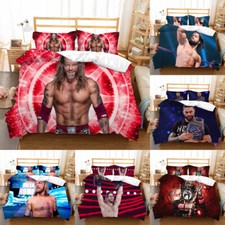 WWE Quilt/Duvet Cover Set 3D Bedding Set 2/3PCS Pillowcases Single Double King