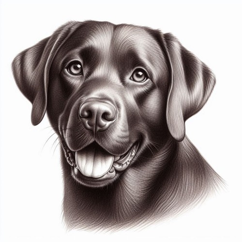 Chocolate labrador cross - chocolate,