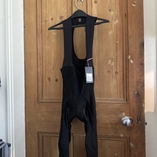 RAPHA "CORE" CYCLING BIB TIGHTS WITH PAD_BLACK_MEN'S large _BNWT! £165 RRP!