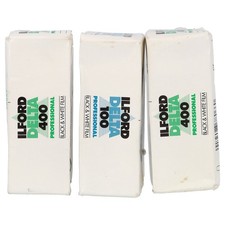 3x 120mm Film Rolls Ilford Delta 400 100 for Bronica Hasselblad 500CM Mamiya