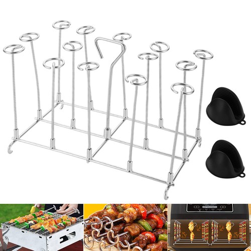 Stainless steel skewer stand - stainless,