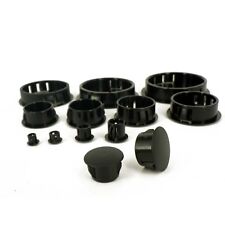 Round Black Plastic Tube End