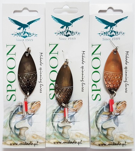 Mikado fishing metal spoons - mikado,