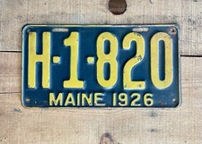 Early Vintage 1926 Black Maine