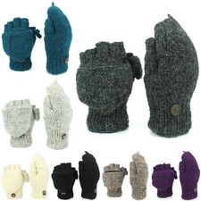 Wool Gloves Mittens Fingerless