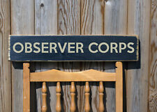 OBSERVER CORPS WW2 vintage