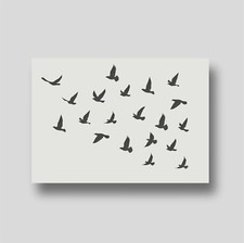Flying Bird  Stencils- Reusable Decorative Stencils for Wall Art, Home Décor.