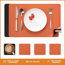 Reversible leather table - reversible,