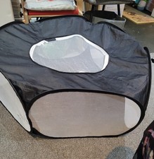 Small Animal Tent With Zip Top To Contain An Animal