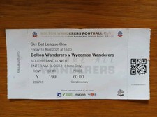 Bolton Wanderers v Wycombe