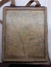 WW2 British Army '37 Webbing Map case dated 1944  (S