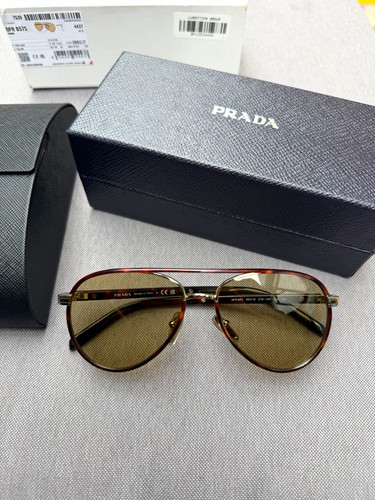Prada opr b57s sunglasses gold - b57s,