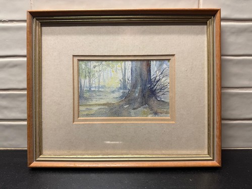 Spring woodland signed - woodland”,