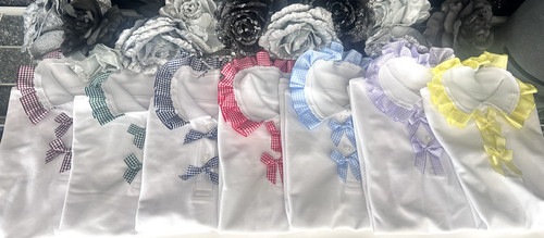 Gingham ruffle edge - gingham,