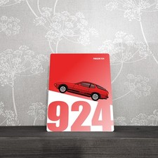 Custom Printed Man Cave Metal Sign Garage Shed Porsche 924 Present Gift Class...