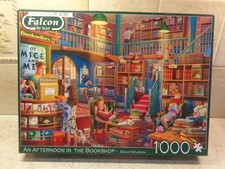 Falcon Afternoon in the Bookshop 1000 piece jigsaw puzzles good used complete