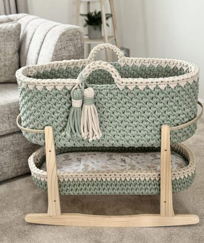 Handmade crochet moses - crochet, basket