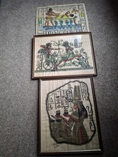 3 X Egyptian Art Papyrus Art