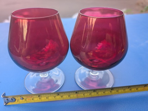 Retro red cranberry glass - red/cranberry,