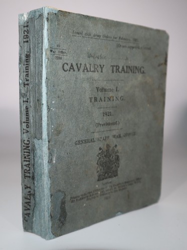 1921 cavalry training volume - training, 1