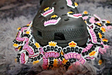 *EXCLUSIVE* Crocs Shoes Rude Charms - Crocs Pimp/B*tch His/Her Funny Gift