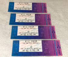 U2 4 UNUSED 1992 TICKETS ZOO