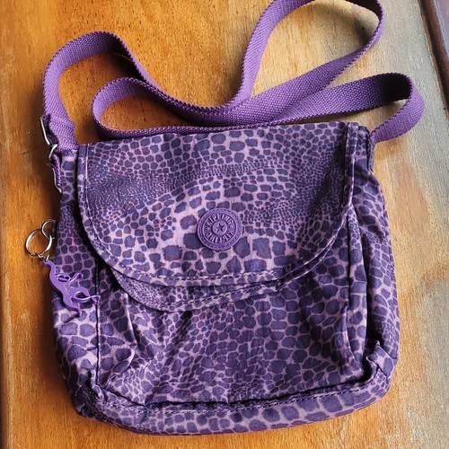 Kipling purple leopard print - kipling,