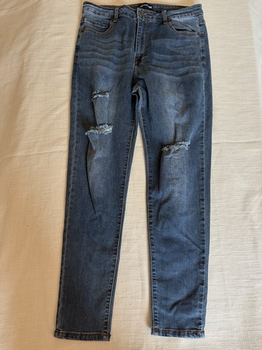 Blue ripped slim - blue,