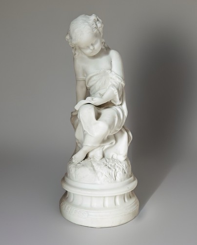 Antique 19th white - white, parian