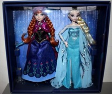 Mattel Disney100 Frozen Anna and Elsa Collector Doll set HLX70 SEALED BNIB