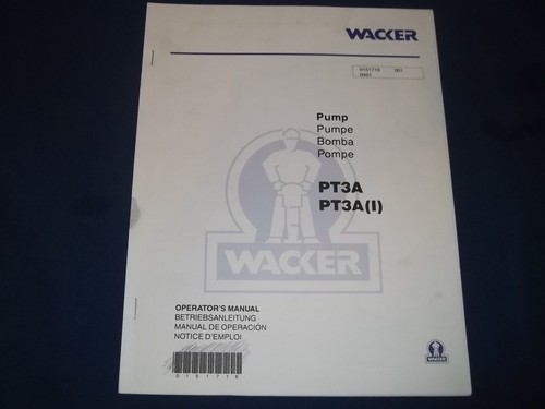 Wacker pt3a trash pump - pt3a(i),