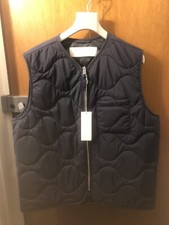 arket zip up Navy blue Water Proof Gilet size Large