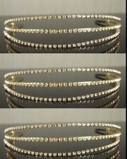 3 QTY Bridesmaid made with Swarovski Crystal Gold Plated Headband  Tiara T1161g