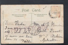 Genealogy Postcard - Burden - North Front, W.T.Station, Gibraltar  RF5492