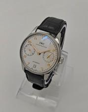 IWC Portuguese Automatic Steel 42mm 7 Day Automatic Watch Full Set IW500114