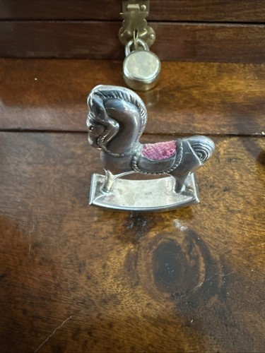 Antique silver pin cushion - pin,