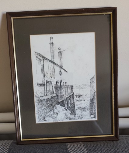 Framed original print - framed,