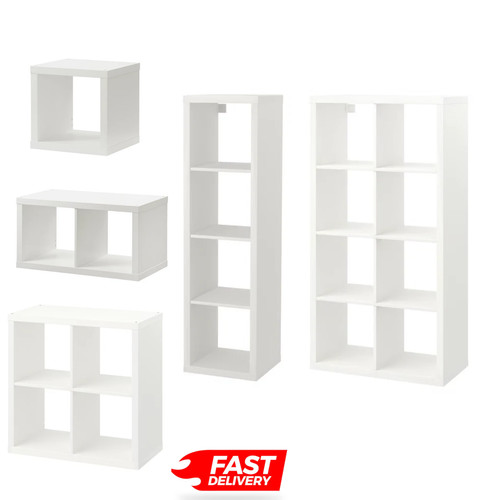 New ikea kallax white shelving - new,