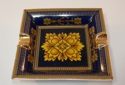 Cobalt blue and - blue, floral