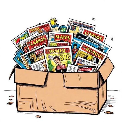 Hardcover comic mystery bag - mystery,