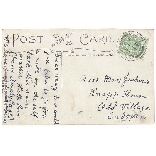 Cadoxton glamorgan postcard - cadoxton,
