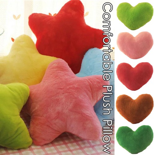 Soft star love shape cushion - love,