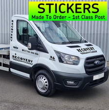 FORD TRANSIT RECOVERY TRUCK STICKERS GRAPHICS STRIPES 24 Hr 24/7 VAN LETTERING