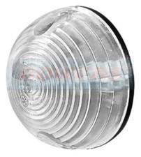 12v/24v ROUND 57mm WHITE FRONT MARKER POSITION LIGHT LAMP TRAILER CARAVAN CAR