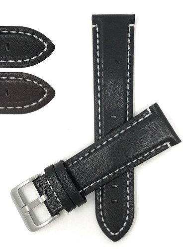 24mm waterproof leather watch - waterproof,