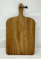 Vintage Rustic Wooden Chopping Serving Paddle Board. 14”x10.5” Rectangle Medium