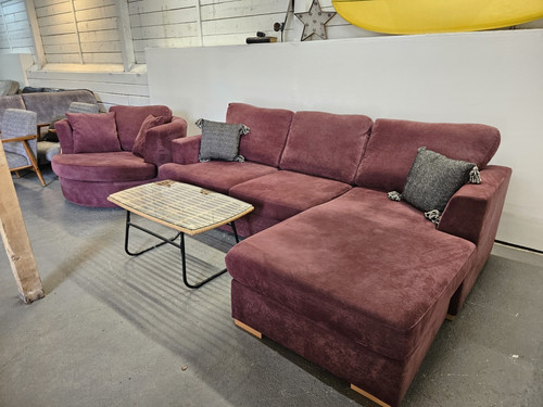 Burgandy reversible seater - reversible,